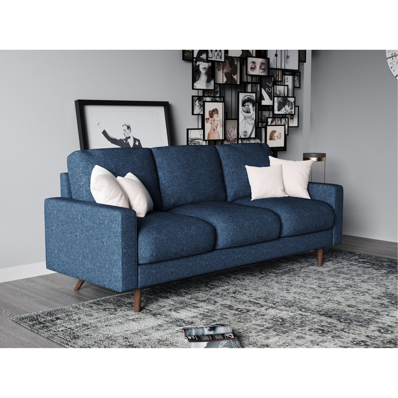 Ensemble de salon standard 2 pièces Macsen, Bleu foncé