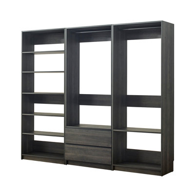 Prosper Oak Freestanding Walk In Wood Closet System