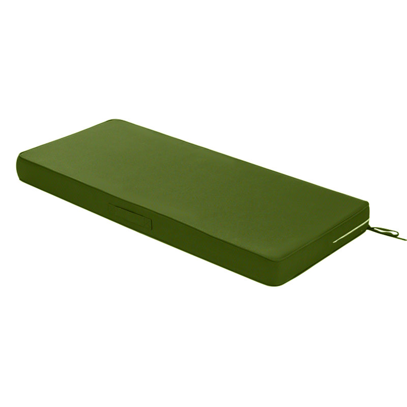 Outdoor Bench Seat Cushion, Green, 36" W x 14" D