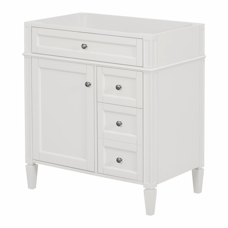 Meuble-lavabo de 30 po sans lavabo supérieur, Blanc