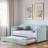 Upholstered Daybed With Trundle And Wood Slat-154159957