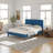 Kempst Queen Size Bed Frame, Upholstered Queen Platform Bedframe with Height Adjustable Tufted Headboard, Heavy Duty Mattress Foundation with Wooden Slats, No Box Spring Needed, Under Bed Storage-167315291-159685611