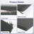 Outdoor Chair Cushion Set of 4, Rainproof & Fade Resistant Square Corner Patio Furniture Cushions-1799736322-1799736320
