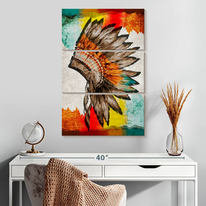 Lelar Native American Headwear, 32" H x 20" W