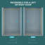 Porte de douche coulissante simple l 48 po x H 76 po - Verre trempé de 8 mm avec cadre en acier inoxydable 304-121381905