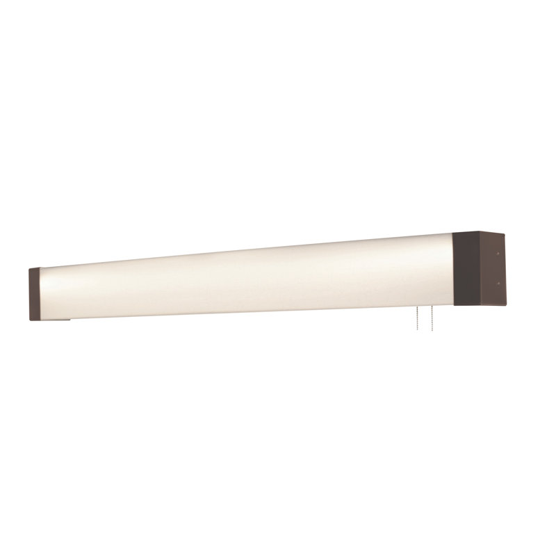 Applique murale encastrée 2 lumières Giovante, H 4,5 po x l 37,25 po x P 4 po, Nickel satiné