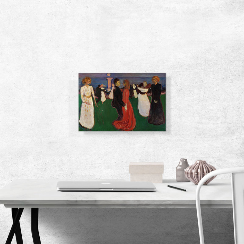 «Dance of Life 1900» par Edvard Munch, reproduction d'art sur toile tendue, H 12 po x l 18 po x 1,5 po