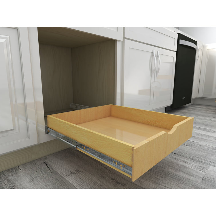 Slide Out Drawer Assembled Soft-Close Drawer Organizer Dovetail Roll-Out Tray Ishneet