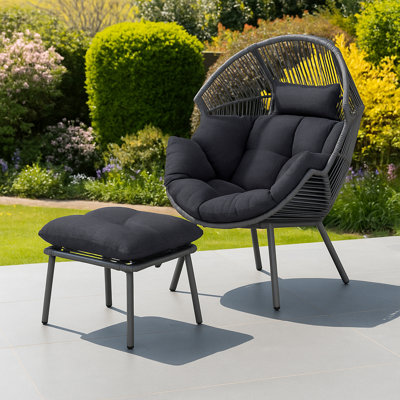 Nestara Standing Egg Chair and Stool