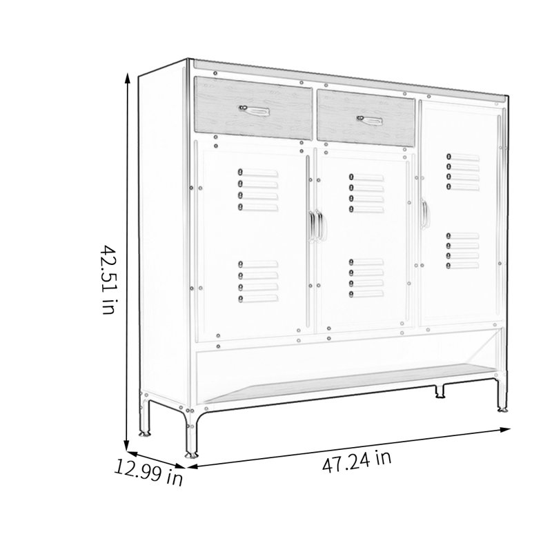 24 Pair Shoe Storage Cabinet