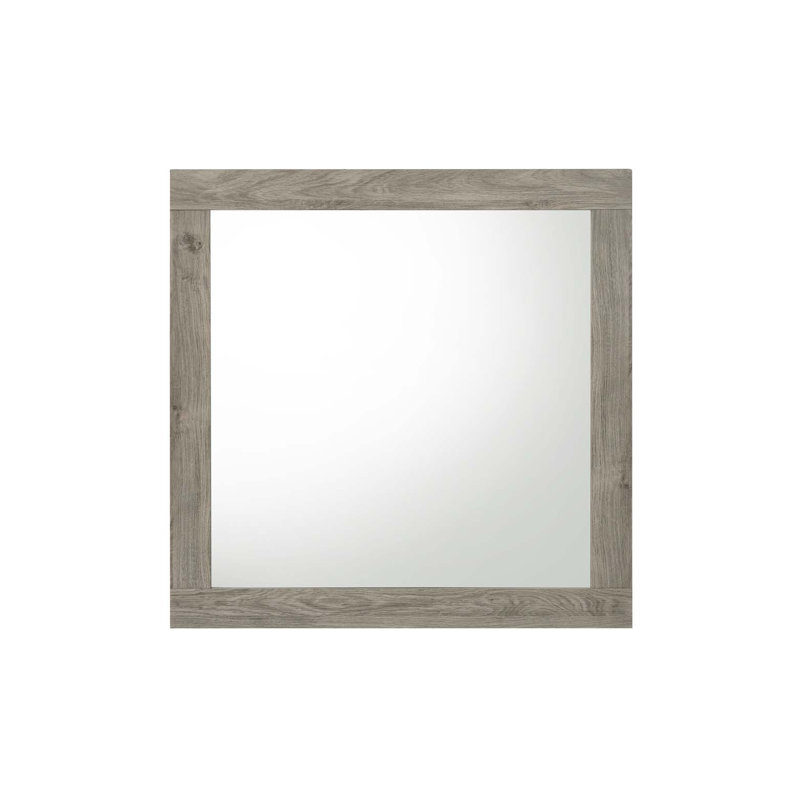 Mari Light Gray Finish Mirror