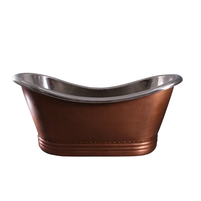 71.5'' x 33'' Soaking Copper Bathtub