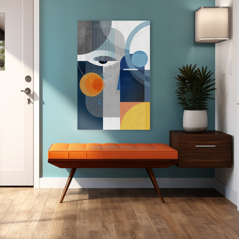 Obsidienne - Art figuratif abstrait, H 48 po x l 32 po