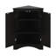 Armoire de rangement triangulaire pour salle de bain avec tablettes réglables, armoire de sol autoportante moderne-114229553