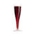Plastic Disposable Champagne Flute Silver Glitter