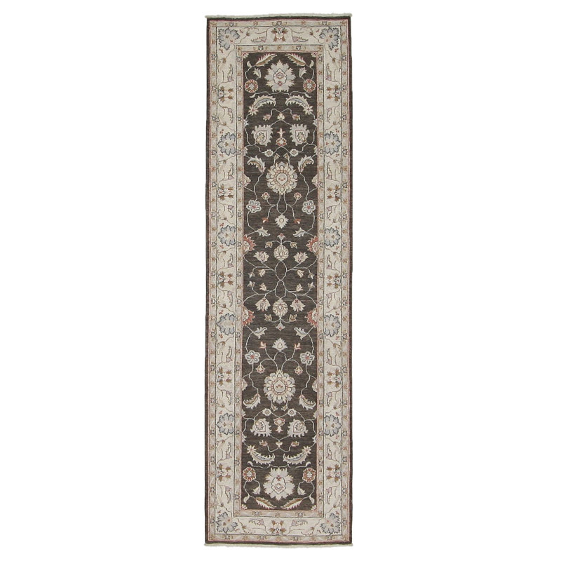 Davey Hand Knotted 3x10 Brown Runner