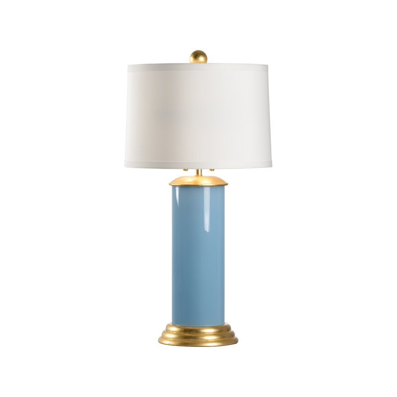 Savannah Table Lamp, Turquoise/Gold