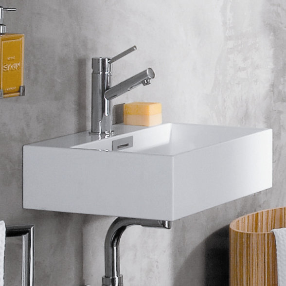 Quarelo 16.9'' L Bathroom Sink, Single Hole