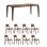 Black Walnut table set