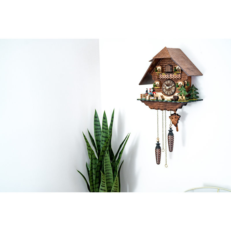 Solid + Manufactured Wood Cuckoo Wall Clock