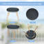  Table basse ronde détachable, table d'appoint moderne avec plateau amovible, petite table de bout décorative pour salon, chambre à coucher, balcon, gris foncé-507662874