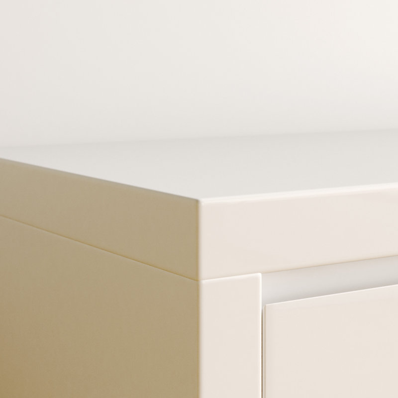 Buffet 3 tiroirs Calix, blanc