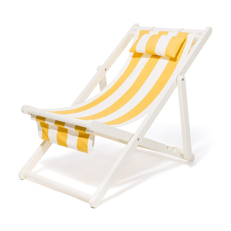 Fauteuil Sling, Jaune / Blanc