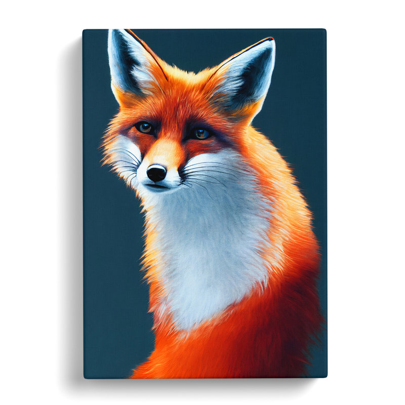 Fox Portrait Vol.4 - Wrapped Canvas, 60cm H x 40cm W x 3cm D