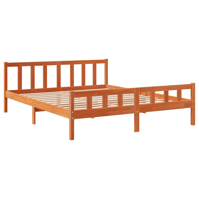 Gelston Solid Wood Bed, European Kingsize (160 x 200cm)