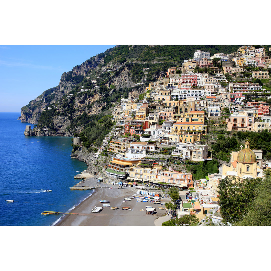 Positano - Amalfiküste, Bucht von Neapel, Italien by Agustavop - Druck