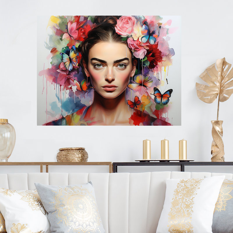 Art mural en métal FRida KAHLO, H 30 po x l 40 po x P 1,5 po
