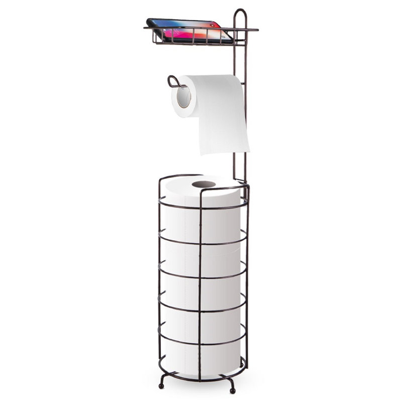 Porte-papier hygiénique, porte-papier hygiénique, support autoportant avec tablette supérieure