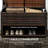 Outdoor Storage Deck Box & Shoe Storage, PE Rattan Wicker Towel Rack With Liner For Indoor, Outdoor Storage, Patio Furniture Cushions, Pool, Toys, Garden Tools-111475343