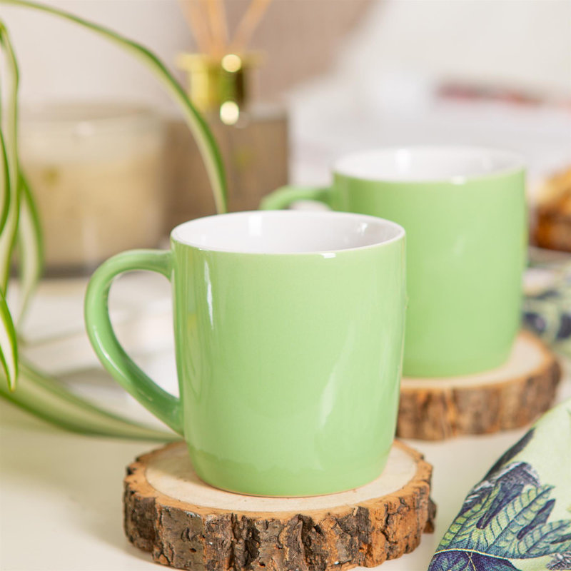 Argon Tableware - Coloured Coffee Mugs, Green