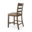 Tabourets de comptoir en bois rembourrés Farmhouse, ensemble de 2