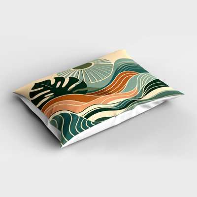 100% Linen Machine Tufted Abstract Sham Set
