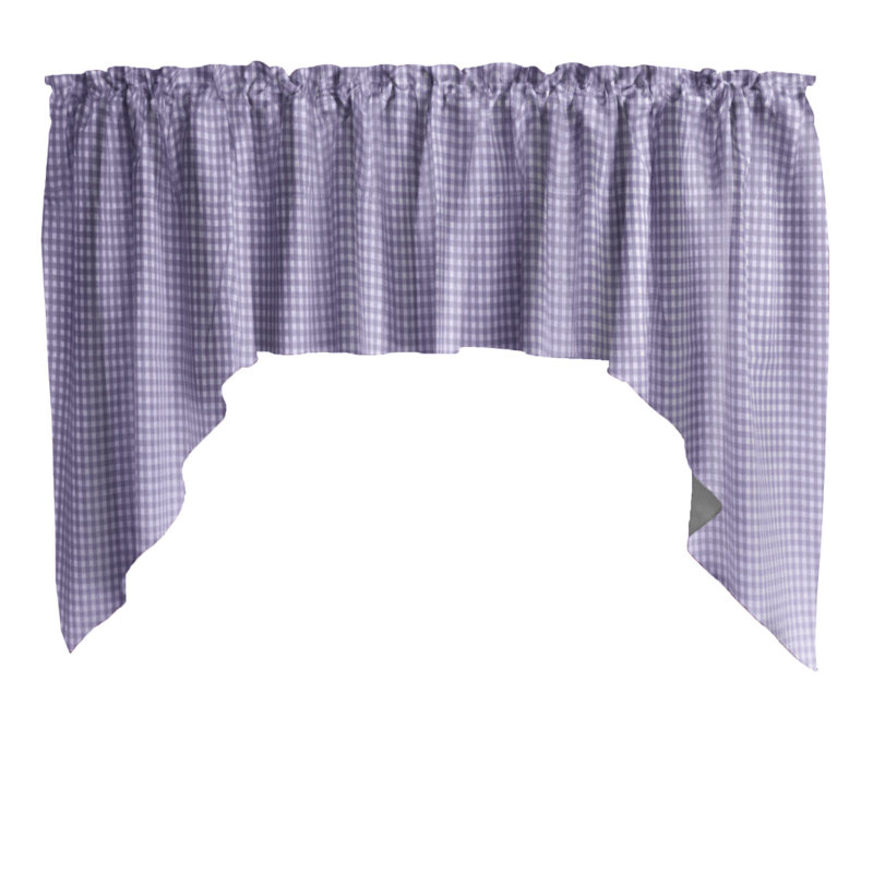 Cantonnière à carreaux Gingham, Lavande