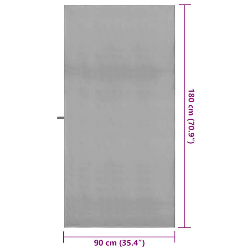 Beach Towel, Dark Grey