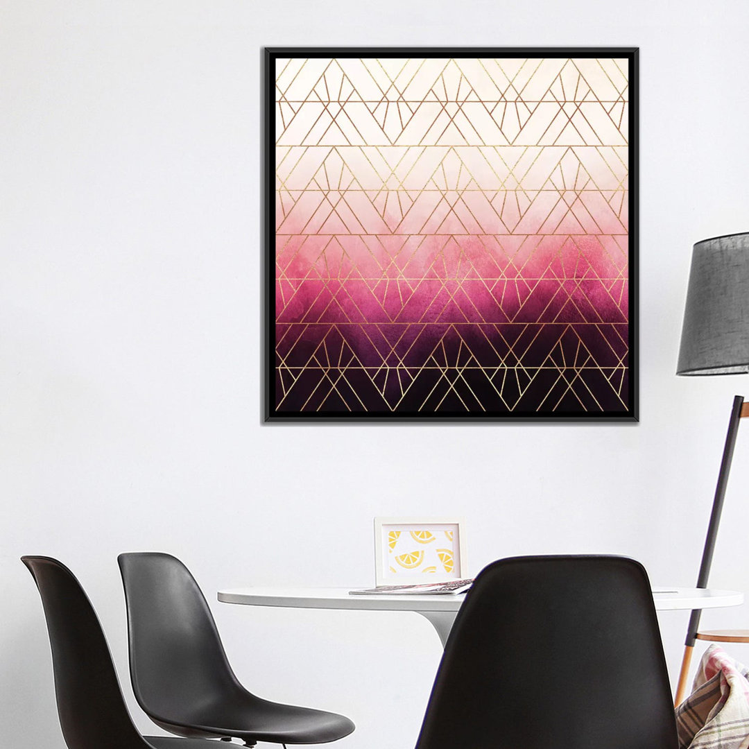 " Art Deco Triangle Ombre " by Elisabeth Fredriksson East Urban Home Mat 