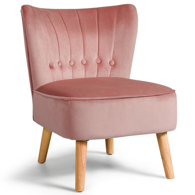 Roehl Upholstered Cotton Slipper Chair