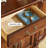 Ornate Antique-Style Console Cabinet with Carved Legs & Drawer Storage-942243247