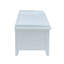 Banc blanc avec rangement
