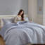 Charming Ruffled Blue Bedding Sets, Queen Size, Cozy Farmhouse Style