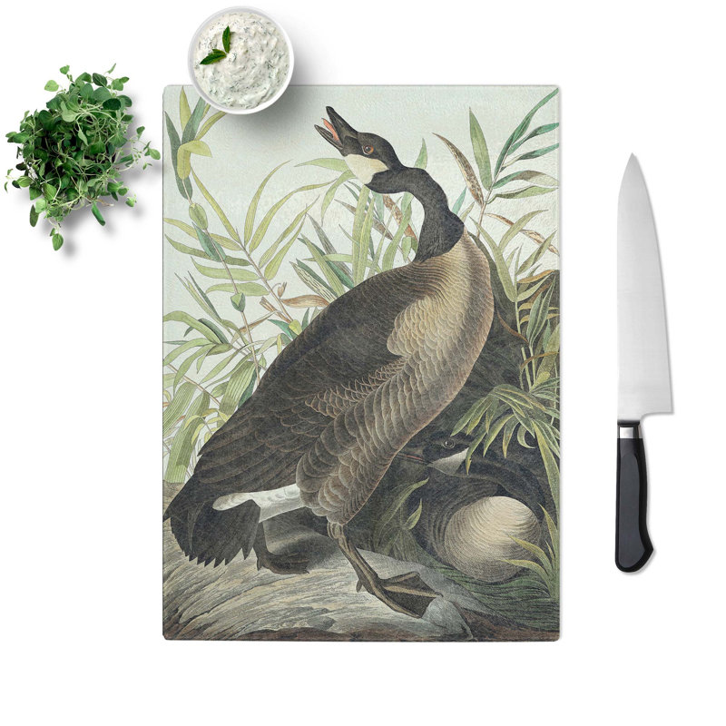 Tempered Glass Canada Goose Chopping Board, 28.5 cm W x 39 cm L