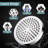 6-Setting High-Pressure Handheld Shower Head With Wall & Overhead Brackets - 2.5 GPM-113380514