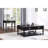 Traditional Living Room End Table In Black With Drawer And Shelf Rectangular Wood Bottom