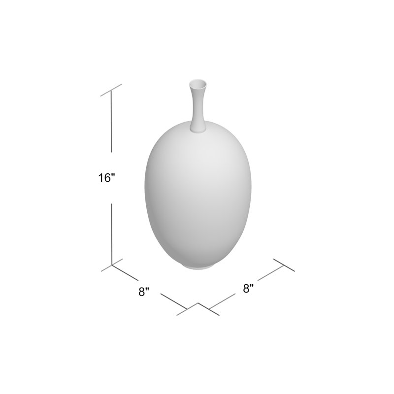 Vase Ovoïde-Céleste-Sm, Céleste