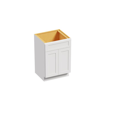 Lotus 24'' Single Bathroom Vanity Base Only with UV Coated and Soft Close Doors