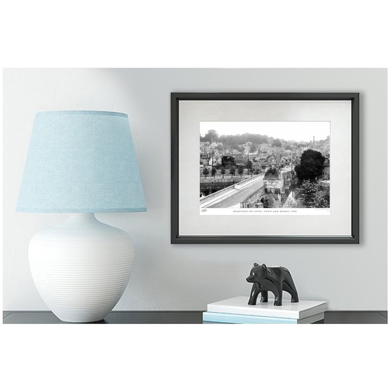 Bradford-on-Avon, Town And Bridge 1900 - Single Picture Frame Print, 45cm H x 60cm W x 2.3cm D