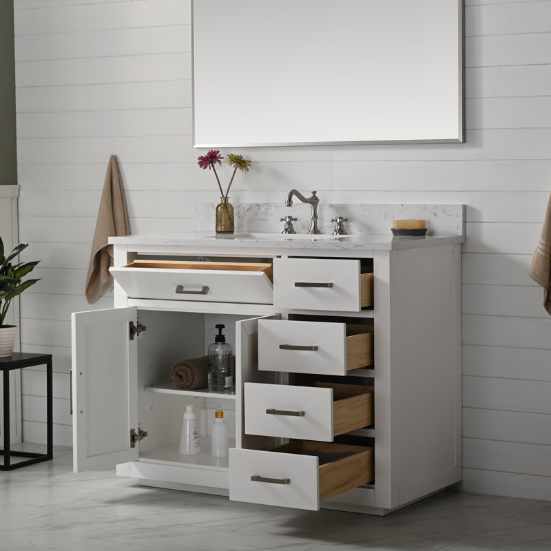 Ensemble de meuble-lavabo simple 42 po Ingalls, Blanc